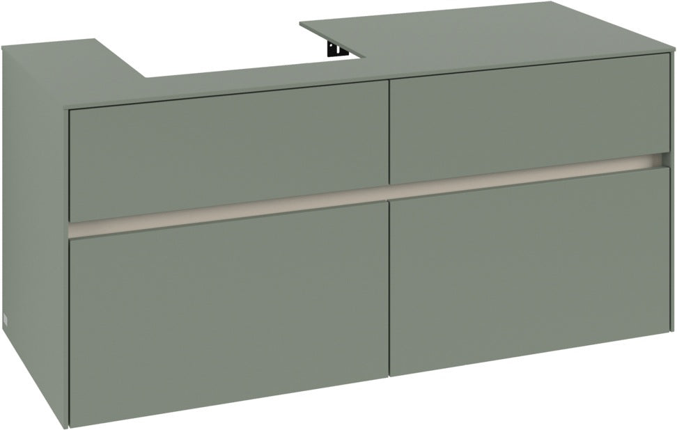 Villeroy & Boch Waschtischunterschrank Collaro C071 B0 1200 mm White Oak mit Beleuchtung
