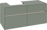 Villeroy & Boch Waschtischunterschrank Collaro C071 B0 1200 mm White Oak mit Beleuchtung