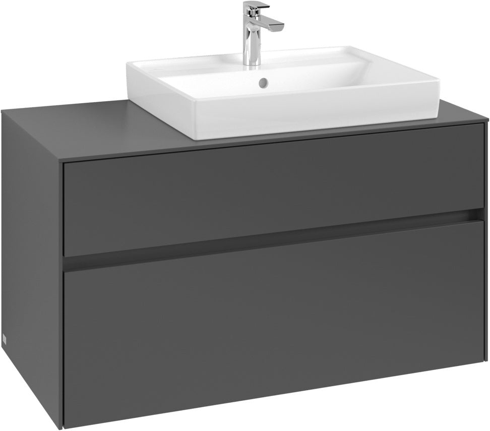 Villeroy & Boch Collaro Waschtischunterschrank C018 B0 1000 mm White Oak mit Beleuchtung