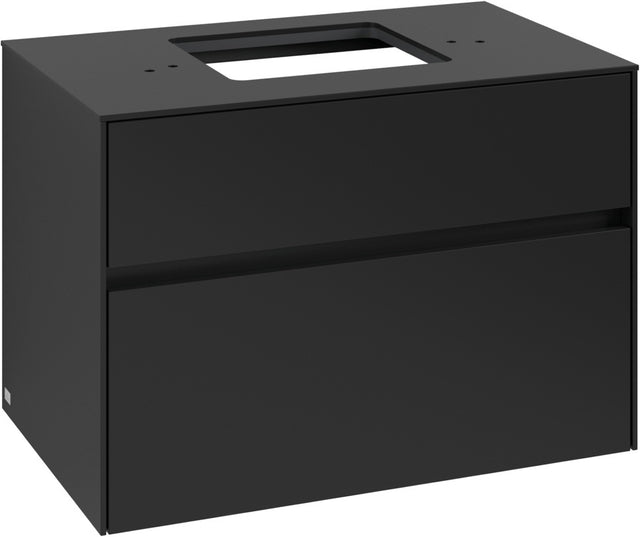 Villeroy & Boch Waschbeckenunterschrank Collaro C124 800 mm Volcano Black mit SoftClosing