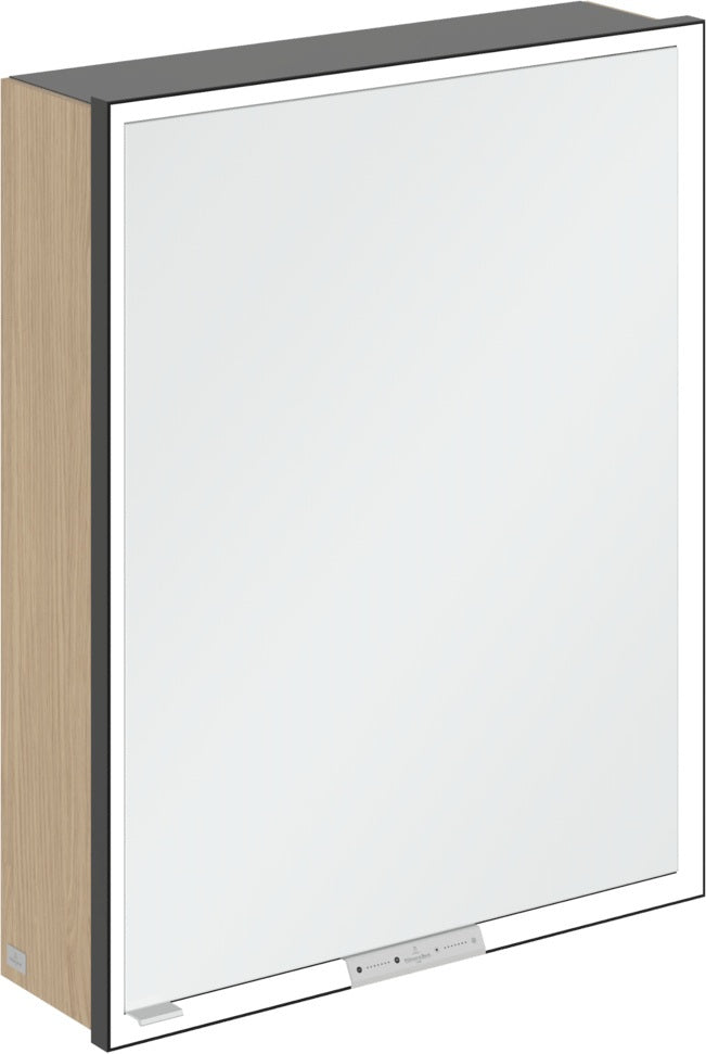 Villeroy & Boch Spiegelschrank My View+ B48110 1000 mm Graphite mit LED-Beleuchtung und SoftClosing