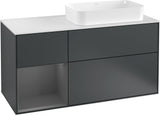 Villeroy & Boch Waschtischunterschrank Finion F271G 1200 mm Glossy White Lacquer mit Beleuchtung