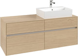 Villeroy & Boch Waschtischunterschrank Collaro C133 Nordic Oak 1400 mm mit SoftClosing und 4 Auszügen