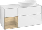 weiß / Mitteldichte Faserplatte (MDF) / GA41P C 1200x603x501mm Glossy White
