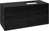 Villeroy & Boch Waschtischunterschrank Collaro C130 B0 1200 mm Black Oak mit Beleuchtung