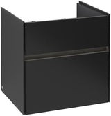 Villeroy & Boch Collaro Waschtischunterschrank mit LED-Beleuchtung, 554 mm, Black Matt Lacquer