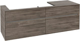 Villeroy & Boch Waschbeckenunterschrank Collaro C029 B0 1600 mm Stone Oak mit LED-Beleuchtung