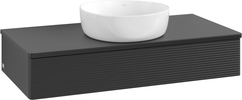 Villeroy & Boch Waschtischunterschrank Antao 1000 mm Anthrazit Matt mit Auszugsbeleuchtung