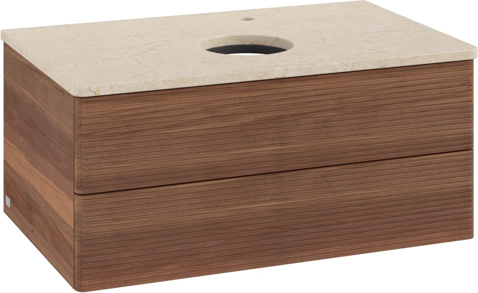 Villeroy & Boch Waschbeckenunterschrank Antao K19153 800x360x500mm Warm Walnut mit SoftClosing