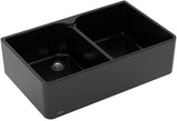 Villeroy & Boch Spülstein Doppelbecken 80 X Keramik Ebony CeramicPlus