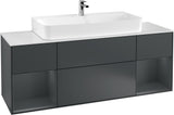 Villeroy & Boch Finion Waschtischunterschrank 1600 mm Glossy White Lacquer mit Beleuchtung