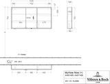 Villeroy & Boch Spiegelschrank My View Now A45516 1600 mm mit LED-Beleuchtung und Sensordimmer