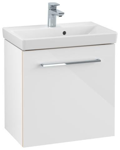 Villeroy & Boch Avento Waschtischunterschrank 530 mm Crystal Grey, 1 Tür links, mit Dämpfung