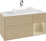 Villeroy & Boch Waschtischunterschrank Finion G831G 1200 mm Glossy White Lacquer mit Beleuchtung