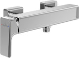 Villeroy & Boch Subway 3.0 Einhebel-Duscharmatur TVS11200100 – Eckig, Chrom, Wandmontage