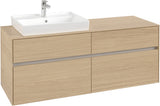 Villeroy & Boch Waschbeckenunterschrank Collaro Nordic Oak 1400 mm mit 4 Auszügen