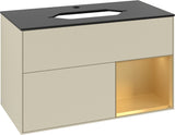 Villeroy & Boch Waschtischunterschrank Finion F252G 1000 mm Glossy White Lacquer mit LED-Beleuchtung