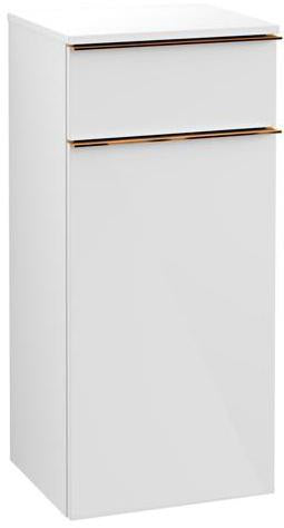 Villeroy & Boch Seitenschrank VENTICELLO 404x866x372 mm Eiche matt – wandhängend mit Soft-Close