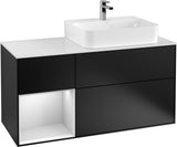 Villeroy & Boch Waschtischunterschrank Finion G141G 1200 mm Glossy White mit LED-Beleuchtung