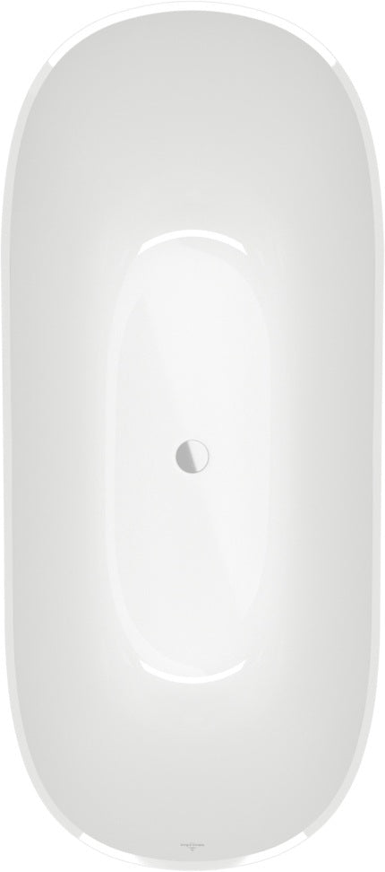 Villeroy & Boch Theano Freistehende Badewanne 1700x750mm Weiß Alpin Quaryl