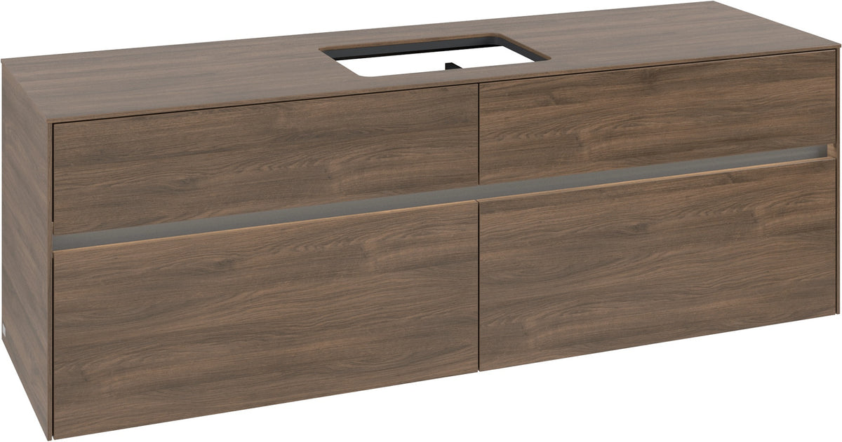Villeroy & Boch Waschtischunterschrank Collaro C120 B0 1600 mm Arizona Oak mit Beleuchtung