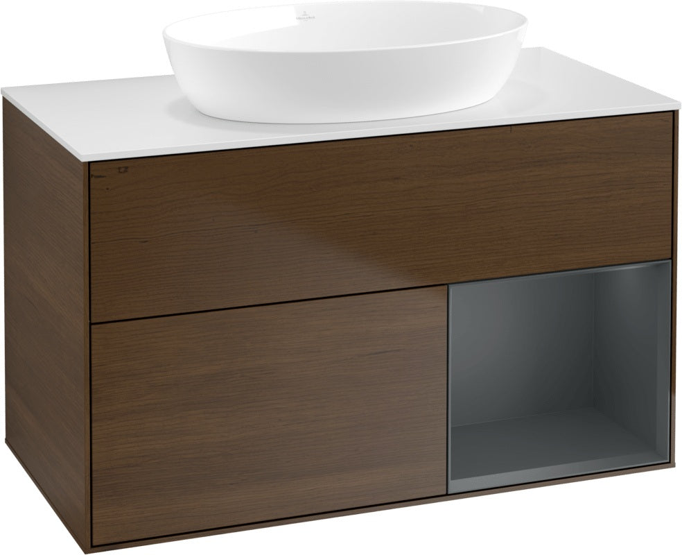 Villeroy & Boch Finion Waschtischunterschrank FA21GFGF 1000 mm Glossy White Lacquer