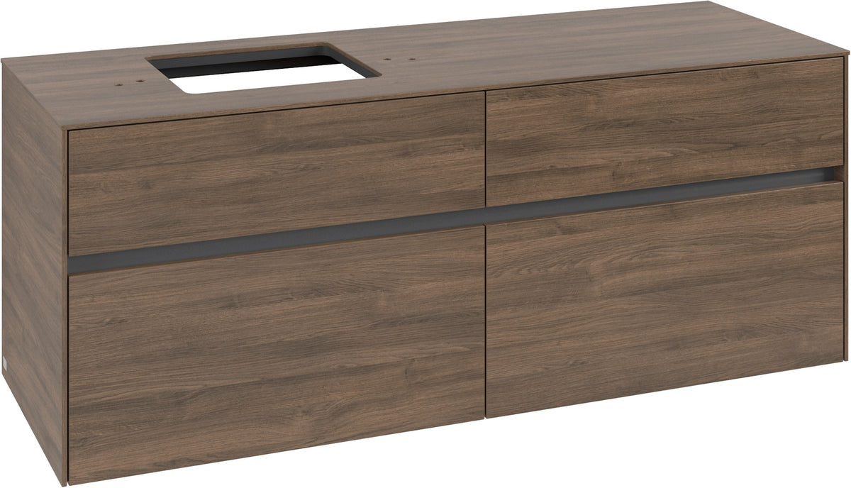 Villeroy & Boch Waschtischunterschrank Collaro C132 1400 mm Arizona Oak mit 4 Auszügen
