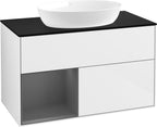 weiß / Mitteldichte Faserplatte (MDF) / FA12G K 1000x603x501mm Glossy White