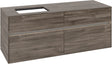 Villeroy & Boch Waschtischunterschrank Collaro C117 B0 1400 mm Stone Oak mit Beleuchtung und 4 Auszügen