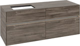Villeroy & Boch Waschtischunterschrank Collaro C117 B0 1400 mm Stone Oak mit Beleuchtung und 4 Auszügen