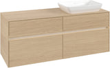 Villeroy & Boch Waschtischunterschrank Collaro C118 B0 1400 mm Nordic Oak mit LED-Beleuchtung