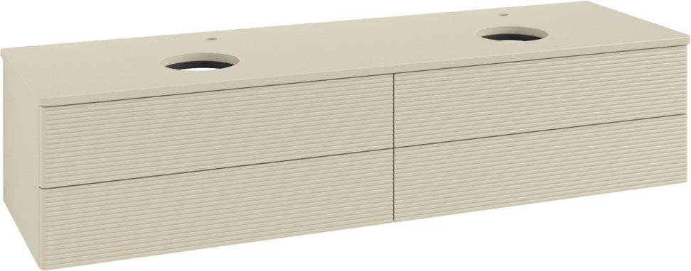 Villeroy & Boch Antao Waschbeckenunterschrank 1600 mm Anthrazit Matt Lackiert mit 4 Auszügen