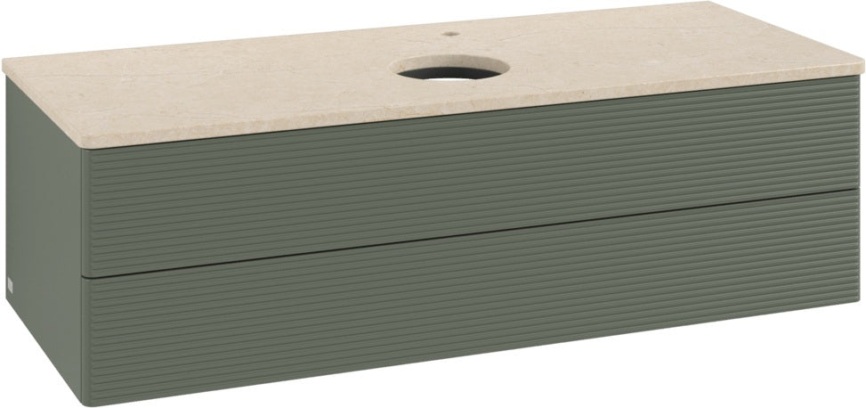 Villeroy & Boch Waschtischunterschrank Antao 1200 mm Anthracite Matt Lackiert mit LED-Beleuchtung
