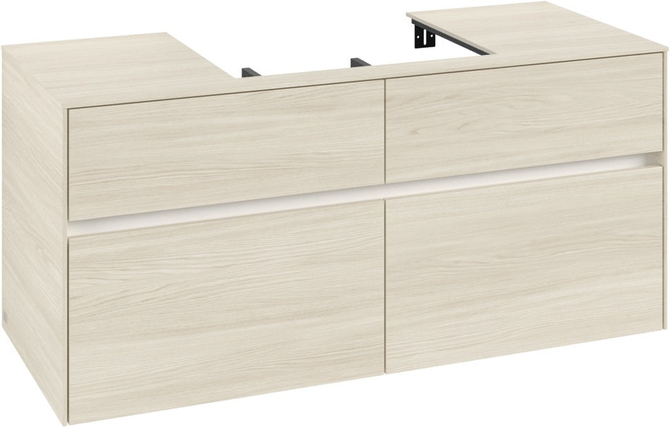 Villeroy & Boch Waschtischunterschrank Collaro C081 1200 mm White Oak mit 4 Auszügen und SoftClosing