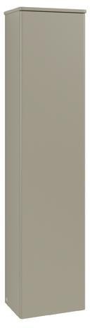 Villeroy & Boch Antao Hochschrank 414 mm – grau matt, Tür links, mit Innenbeleuchtung