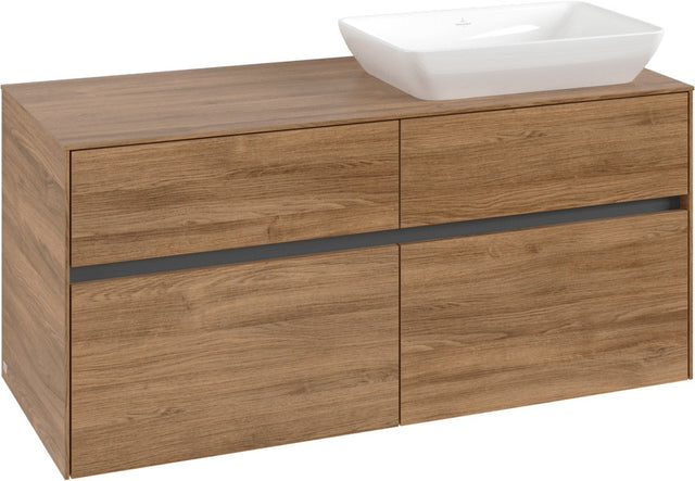 Villeroy & Boch Waschtischunterschrank Collaro C11400 1200 mm Kansas Oak mit 4 Auszügen