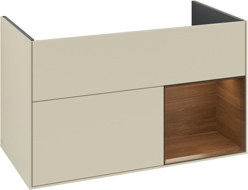 Villeroy & Boch Finion Waschtischunterschrank 996 mm Glossy White Lacquer mit LED-Beleuchtung