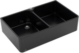 Villeroy & Boch Spülstein Doppelbecken 90 X 900 mm Ebony CeramicPlus Keramik