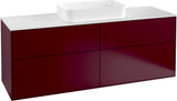 Villeroy & Boch Finion Waschtischunterschrank 1600 mm Anthrazit Matt mit LED-Beleuchtung