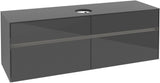 Villeroy & Boch Waschtischunterschrank Collaro C049 B0 1600 mm Glossy Grey mit Beleuchtung
