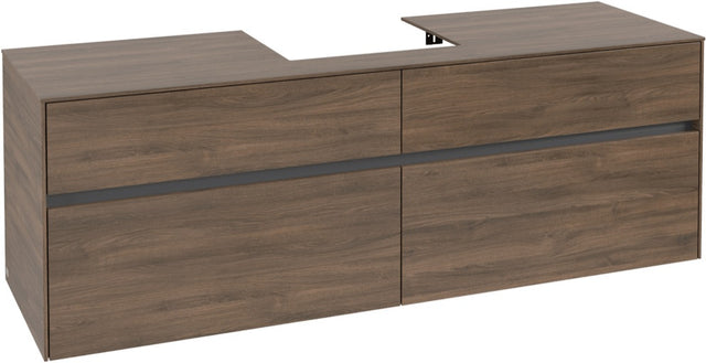 Villeroy & Boch Waschtischunterschrank Collaro C077 Arizona Oak 1600 mm mit 4 Auszügen