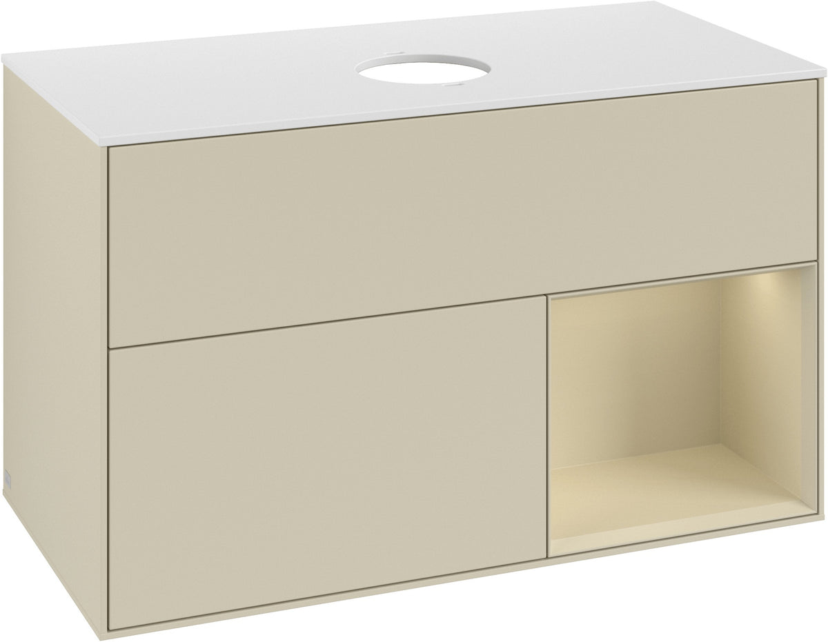 Villeroy & Boch Finion Waschtischunterschrank FA21GFGF 1000 mm Glossy White Lacquer