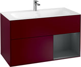 Villeroy & Boch Finion Waschtischunterschrank 996 mm White Matt Lacquer mit Beleuchtung