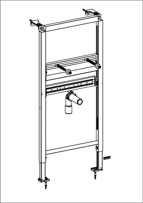 Villeroy & Boch ViConnect Waschtisch-Vorwandelement für Trockenbau 525 x 1120 mm