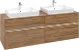 Villeroy & Boch Waschtischunterschrank Collaro C024 B0 1600 mm Kansas Oak mit Beleuchtung