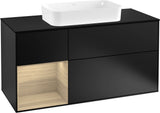 Villeroy & Boch Finion Waschtischunterschrank 1200 mm Glossy White Lacquer mit LED-Beleuchtung