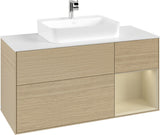 Villeroy & Boch Waschtischunterschrank Finion F421G 1200 mm Glossy White Lacquer