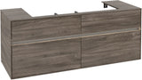 Villeroy & Boch Waschtischunterschrank Collaro C092 B0 Stone Oak 1400 mm mit LED-Beleuchtung