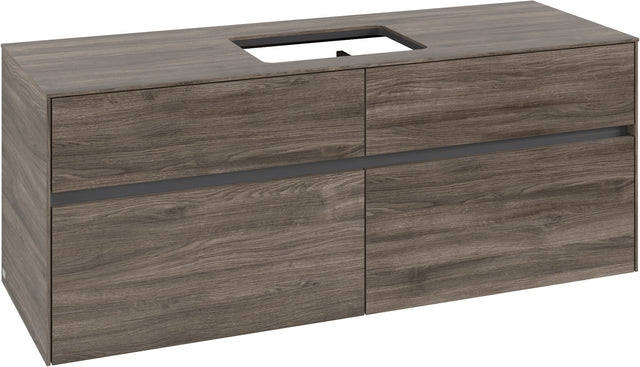Villeroy & Boch Collaro Waschbeckenunterschrank 1400 mm Stone Oak mit Push-Open und SoftClosing