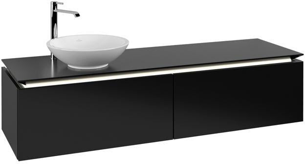 Villeroy & Boch Legato Waschbeckenunterschrank 1600 mm Glossy White mit LED-Beleuchtung